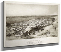 Bird's Eye View Of Hoboken By John Bachmann Phoenix 4x3