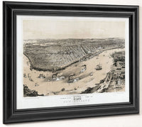 Birds' Eye View Of New Orleans By John Bachmann Phoenix 4x3