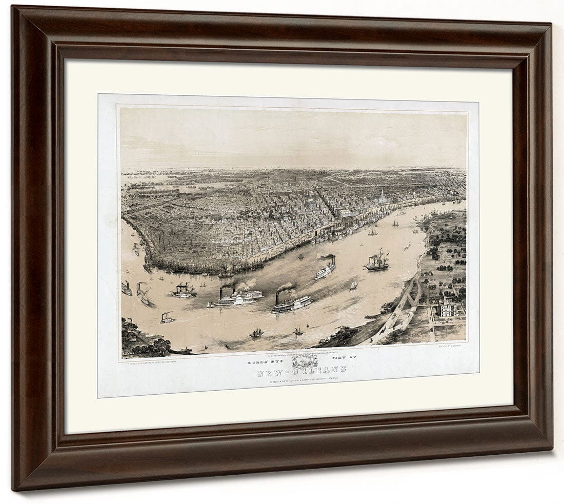 Birds' Eye View Of New Orleans By John Bachmann Phoenix 4x3