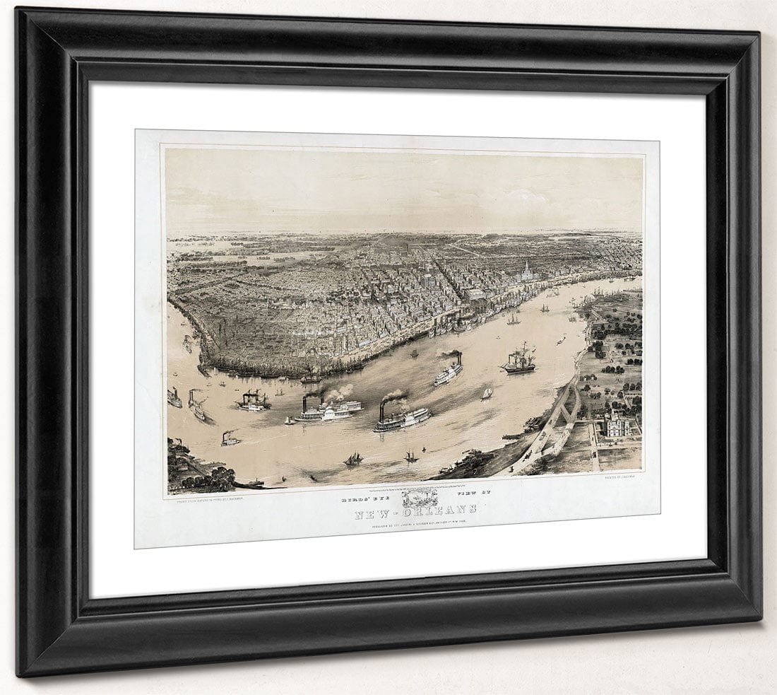 Birds' Eye View Of New Orleans By John Bachmann Phoenix 4x3