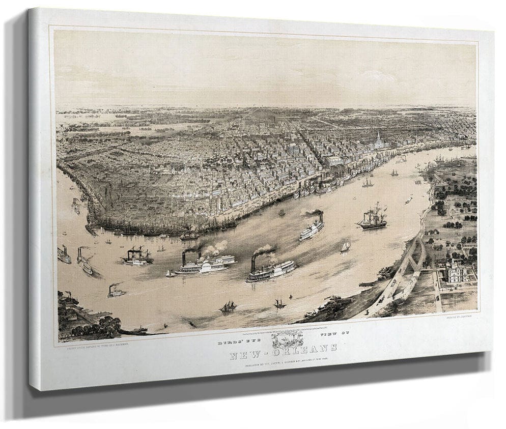 Birds' Eye View Of New Orleans By John Bachmann Phoenix 4x3