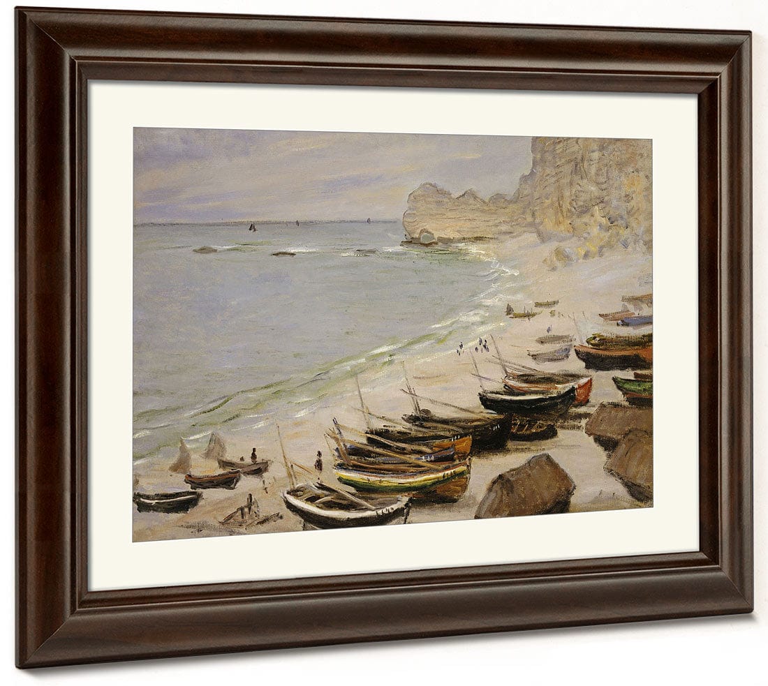 Boat On The Beach At Etretat By Claude Monet Phoenix 4x3