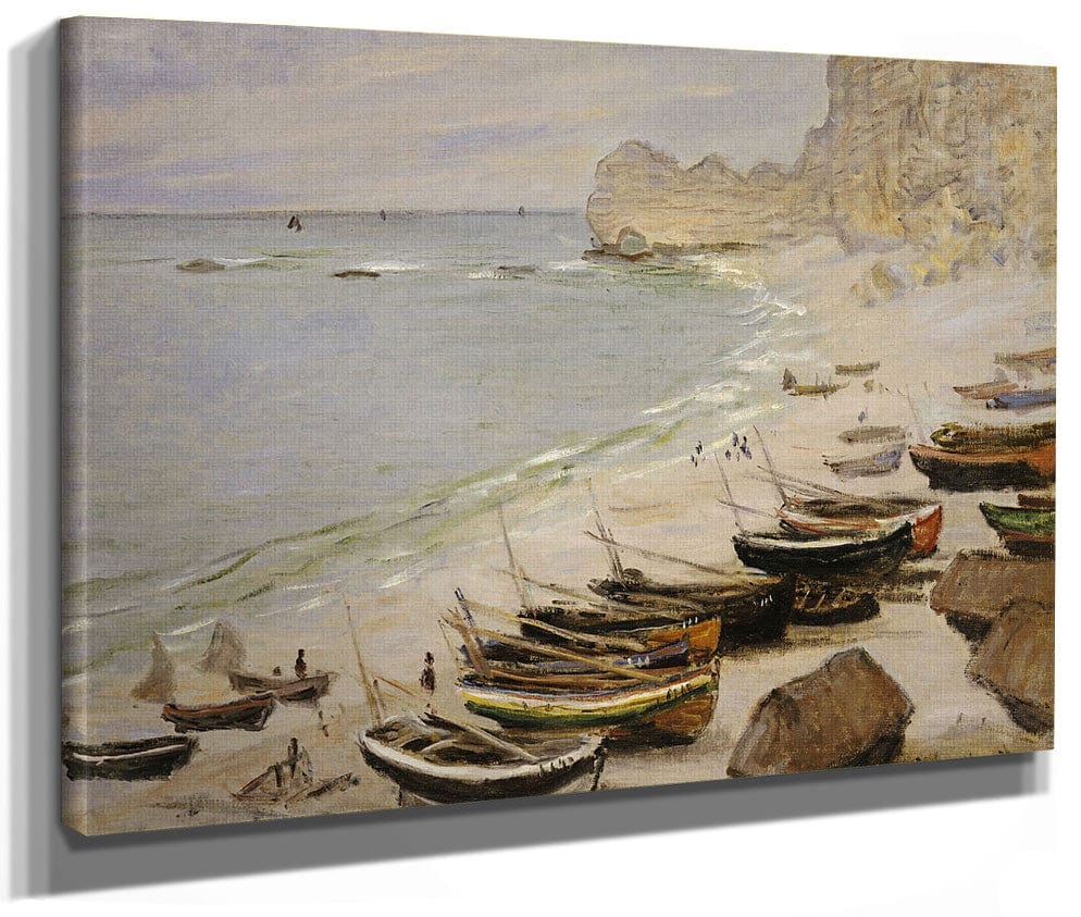 Boat On The Beach At Etretat By Claude Monet Phoenix 4x3