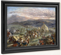 Botzaris Surprises The Turkish Camp And Falls Fatally Wounded By Ferdinand Victor Eugene Delacroix Phoenix 4x3