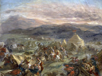 Botzaris Surprises The Turkish Camp And Falls Fatally Wounded By Ferdinand Victor Eugene Delacroix Phoenix 4x3