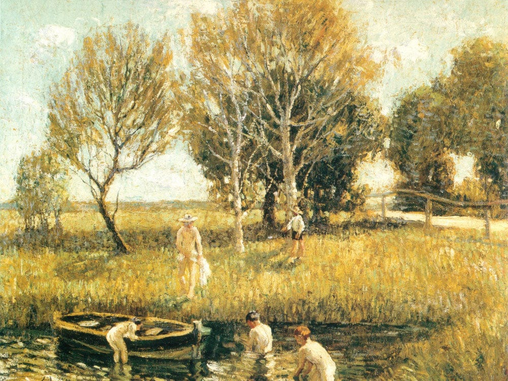 Boys Bathing 1908 1910 By Ernest Lawson Phoenix 4x3