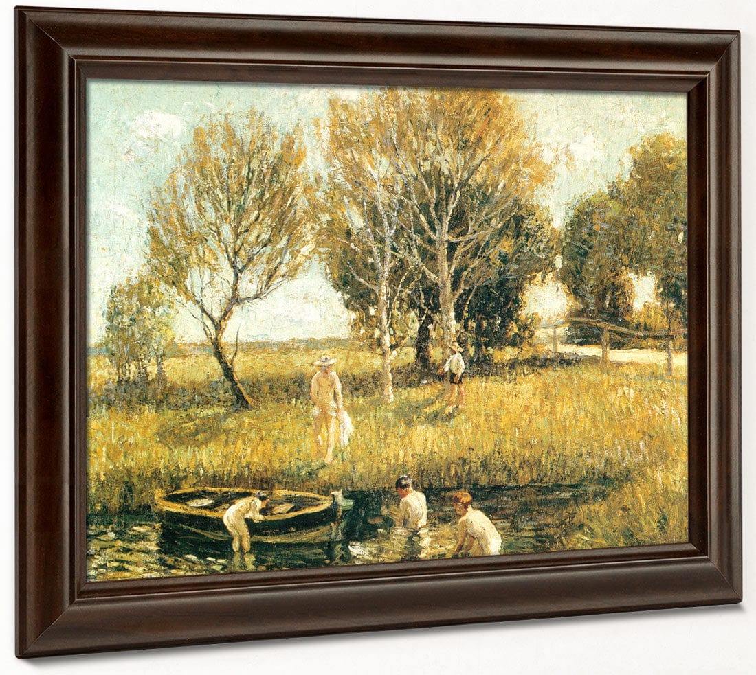 Boys Bathing 1908 1910 By Ernest Lawson Phoenix 4x3