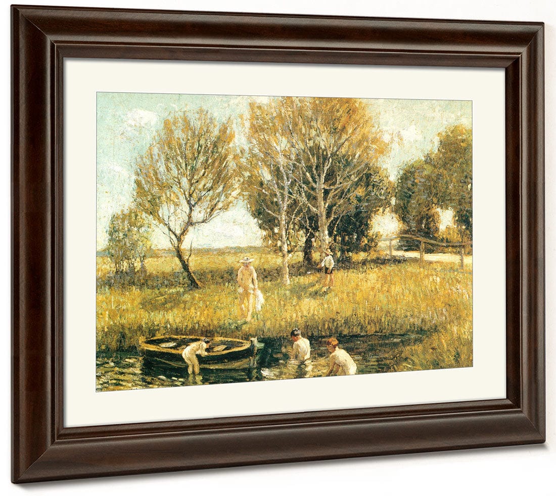Boys Bathing 1908 1910 By Ernest Lawson Phoenix 4x3
