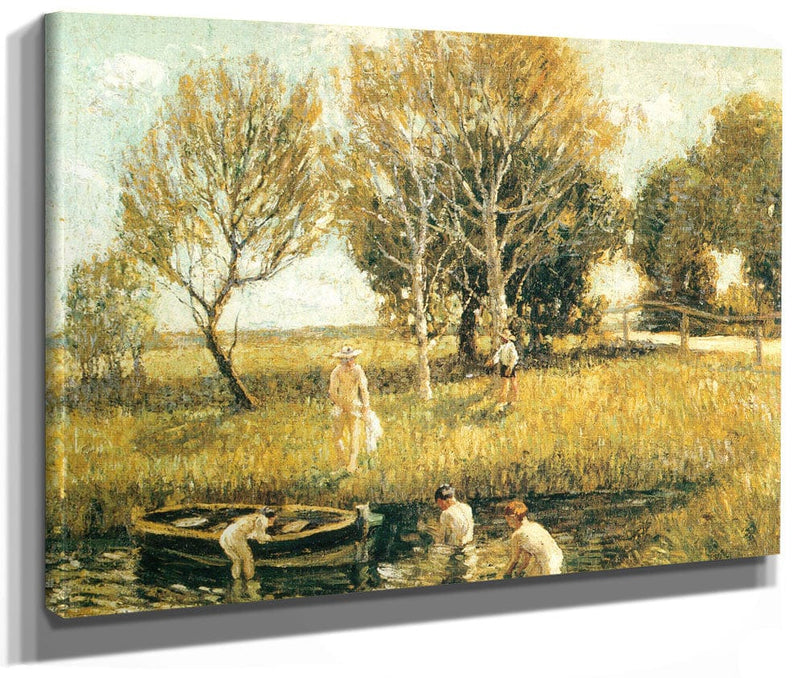 Boys Bathing 1908 1910 By Ernest Lawson Phoenix 4x3