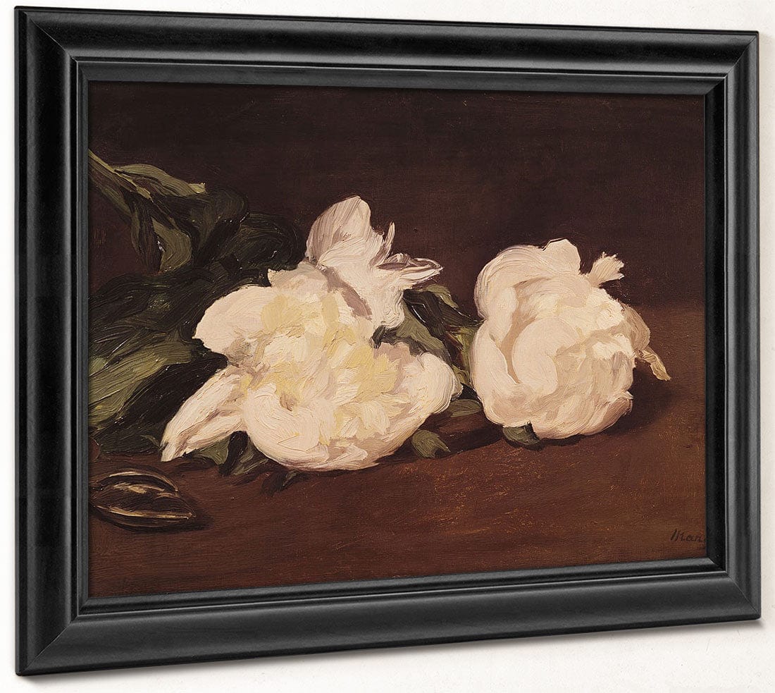 Branch Of White Peonies And Secateurs By Edouard Manet Phoenix 4x3