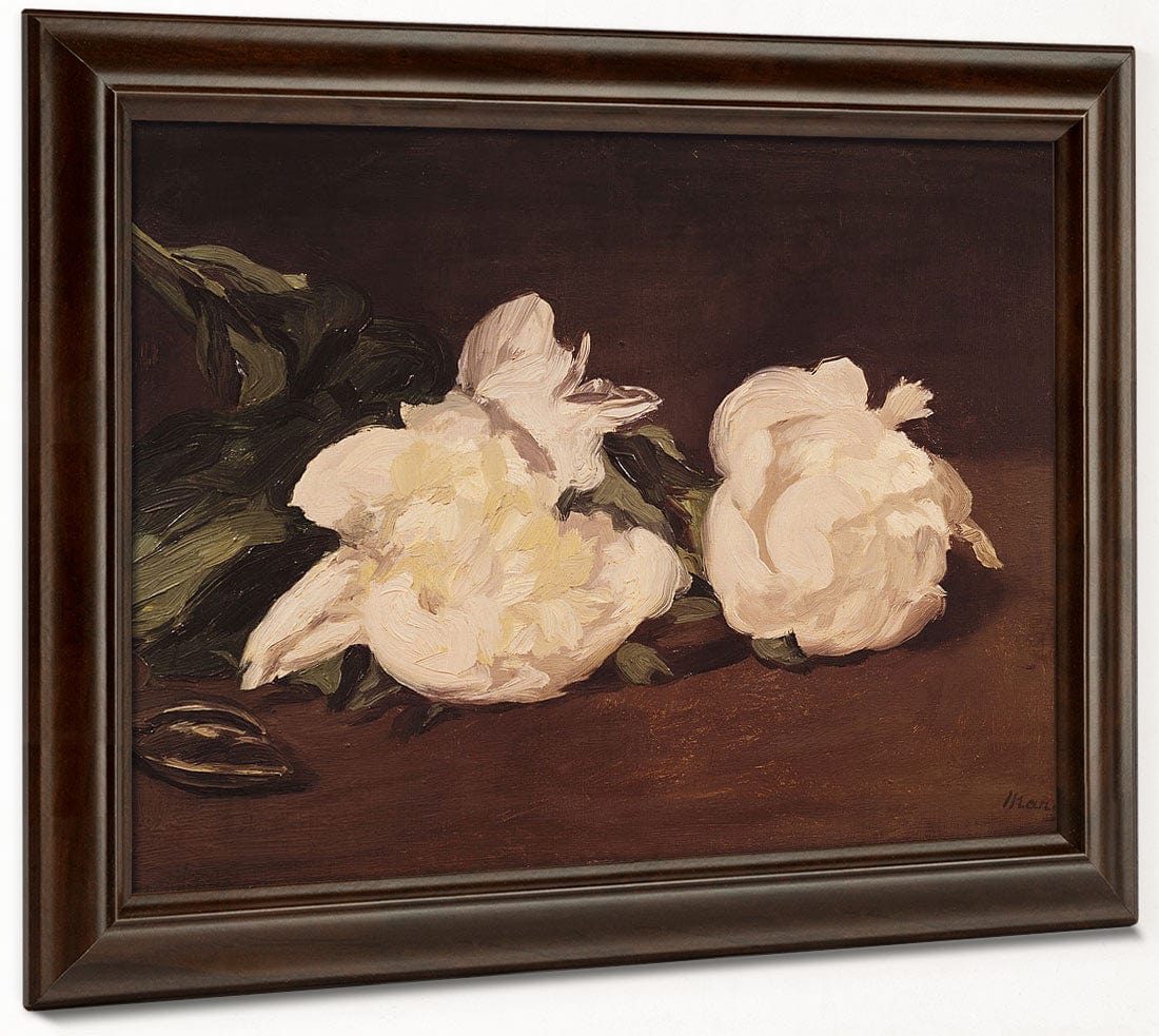 Branch Of White Peonies And Secateurs By Edouard Manet Phoenix 4x3