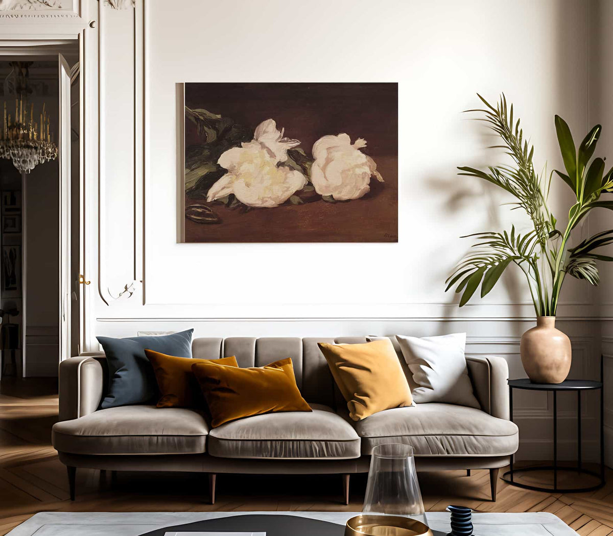 Branch Of White Peonies And Secateurs By Edouard Manet Phoenix 4x3