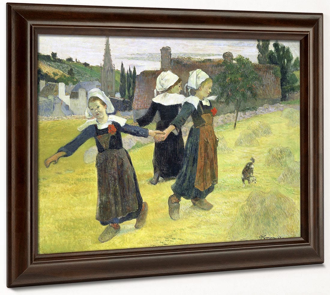 Breton Girls Dancing, Pont Aven By Paul Gauguin Phoenix 4x3
