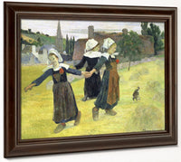 Breton Girls Dancing, Pont Aven By Paul Gauguin Phoenix 4x3