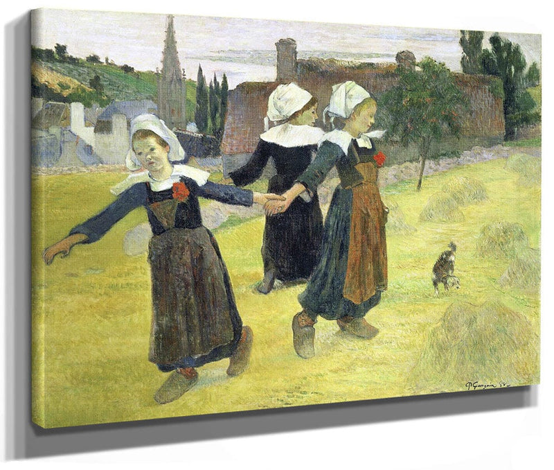 Breton Girls Dancing, Pont Aven By Paul Gauguin Phoenix 4x3