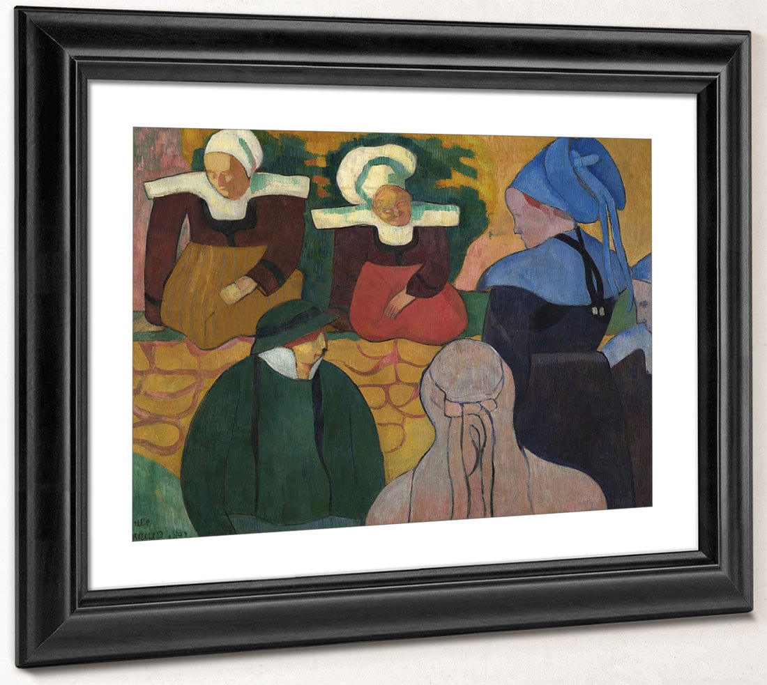 Breton Women At A Wall By Emile Bernard Phoenix 4x3