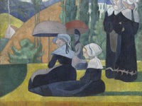 Breton Women With Umbrellas By Emile Bernard Phoenix 4x3