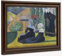 Breton Women With Umbrellas By Emile Bernard Phoenix 4x3