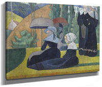 Breton Women With Umbrellas By Emile Bernard Phoenix 4x3