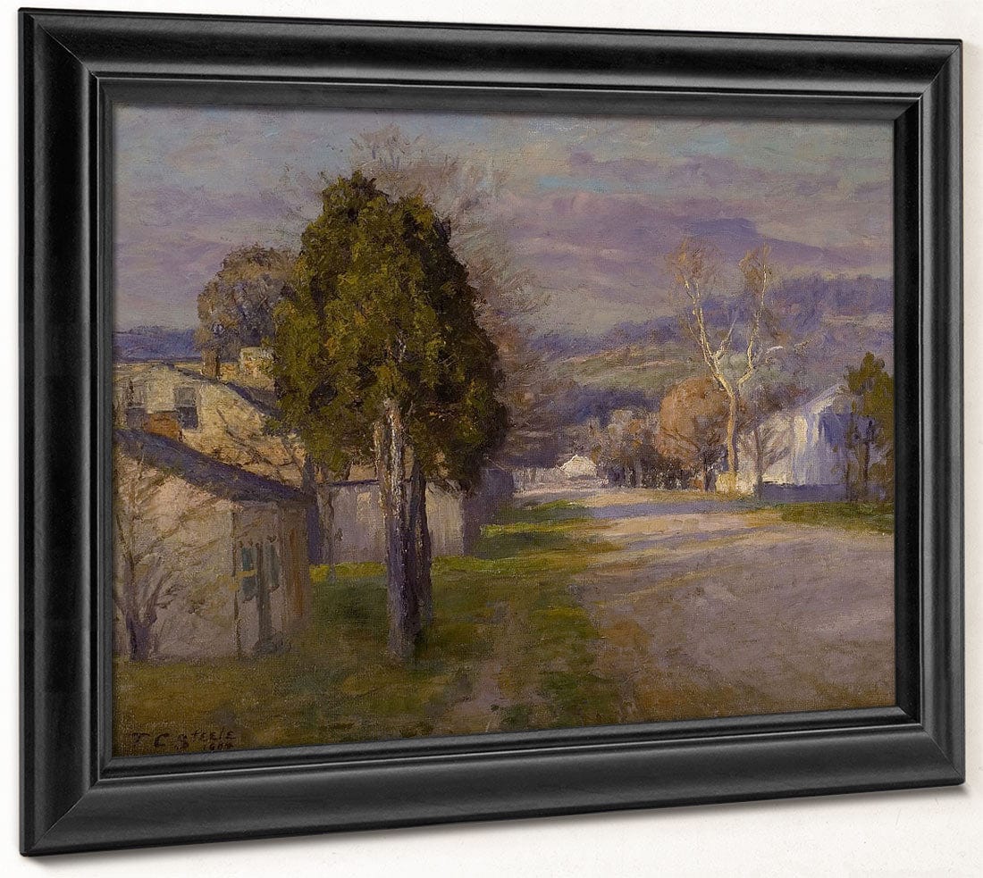 Brookville   A Street By Theodore Clement Steele Phoenix 4x3