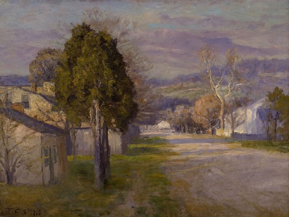 Brookville   A Street By Theodore Clement Steele Phoenix 4x3
