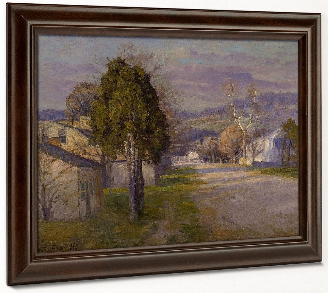 Brookville   A Street By Theodore Clement Steele Phoenix 4x3