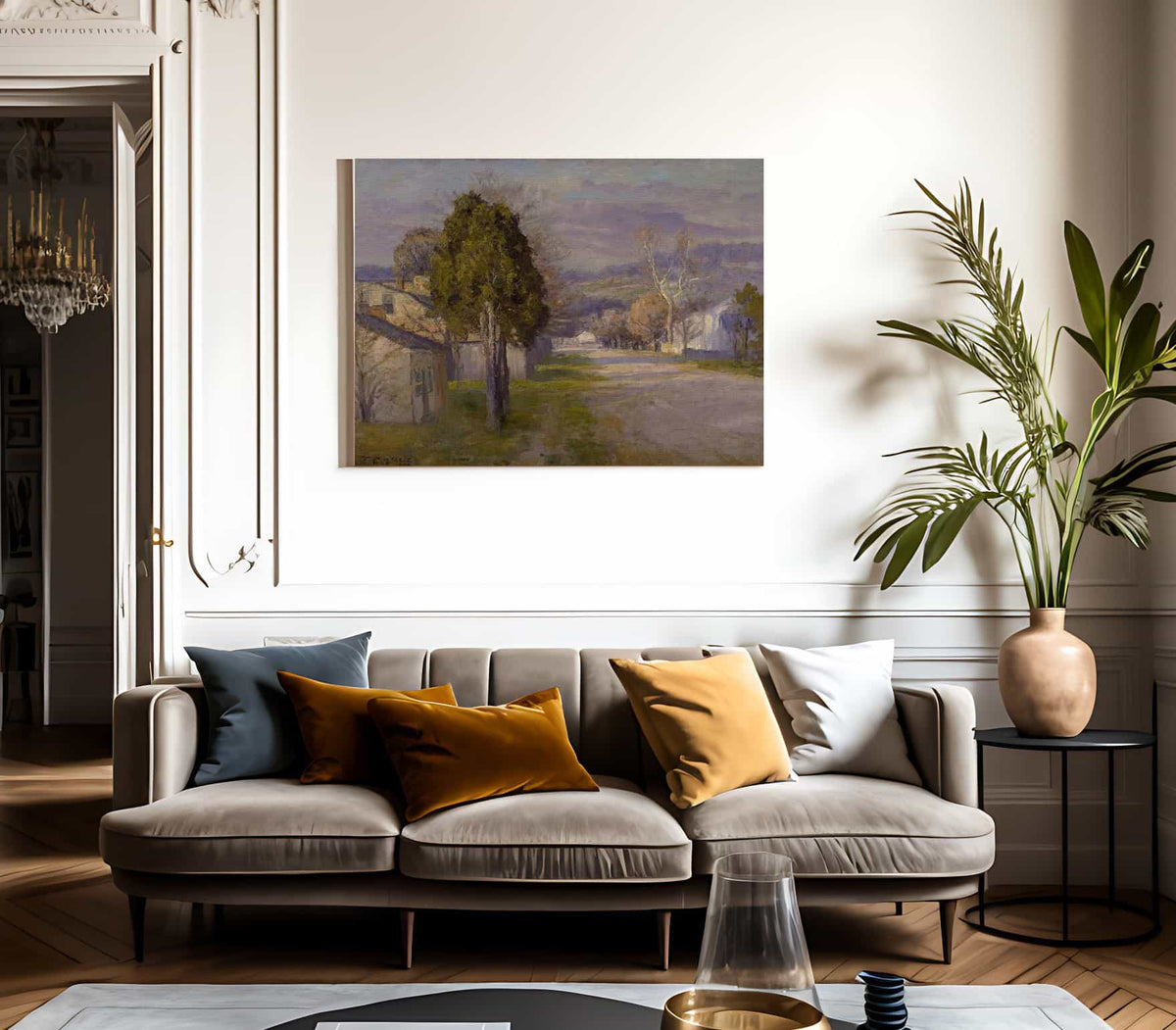 Brookville   A Street By Theodore Clement Steele Phoenix 4x3