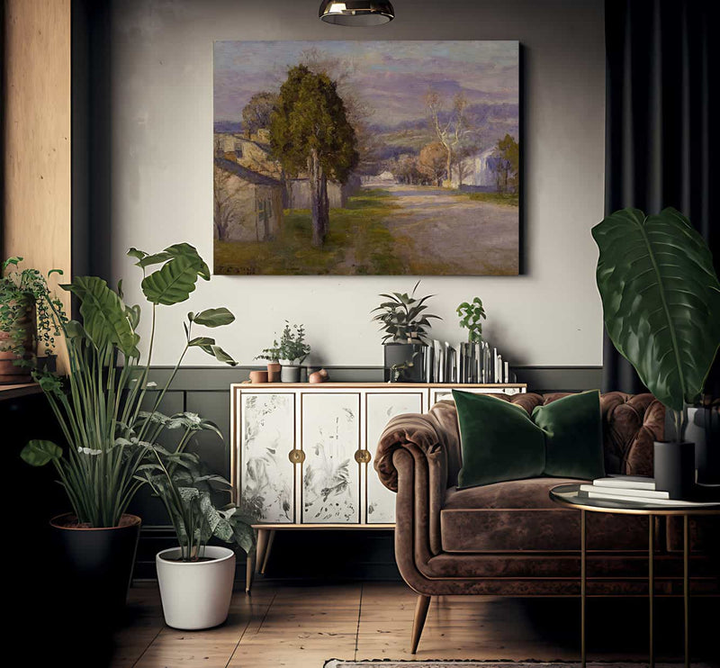 Brookville   A Street By Theodore Clement Steele Phoenix 4x3