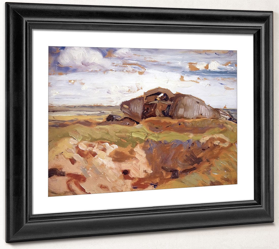 Burnt Out Tank By Fh Varley Phoenix 4x3