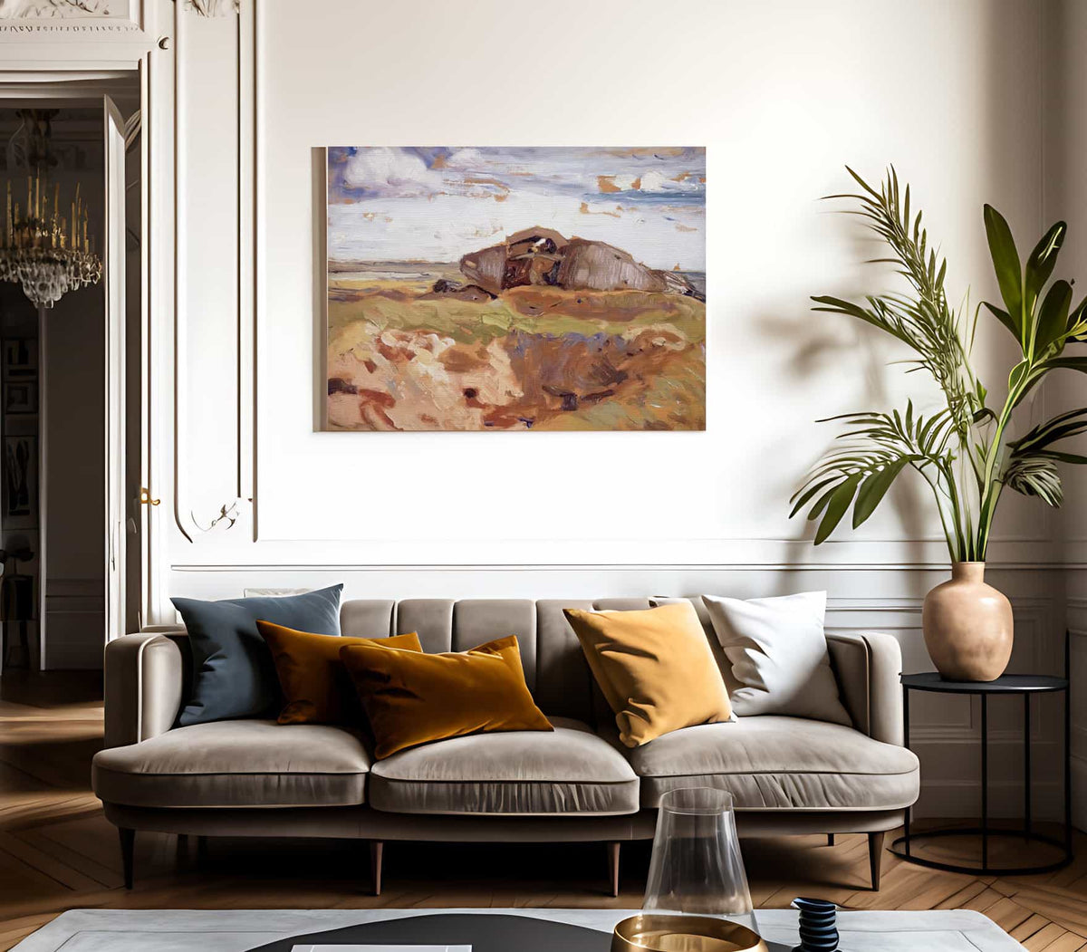 Burnt Out Tank By Fh Varley Phoenix 4x3