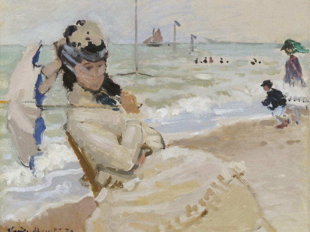 Camille On The Beach In Trouville By Claude Monet Phoenix 4x3