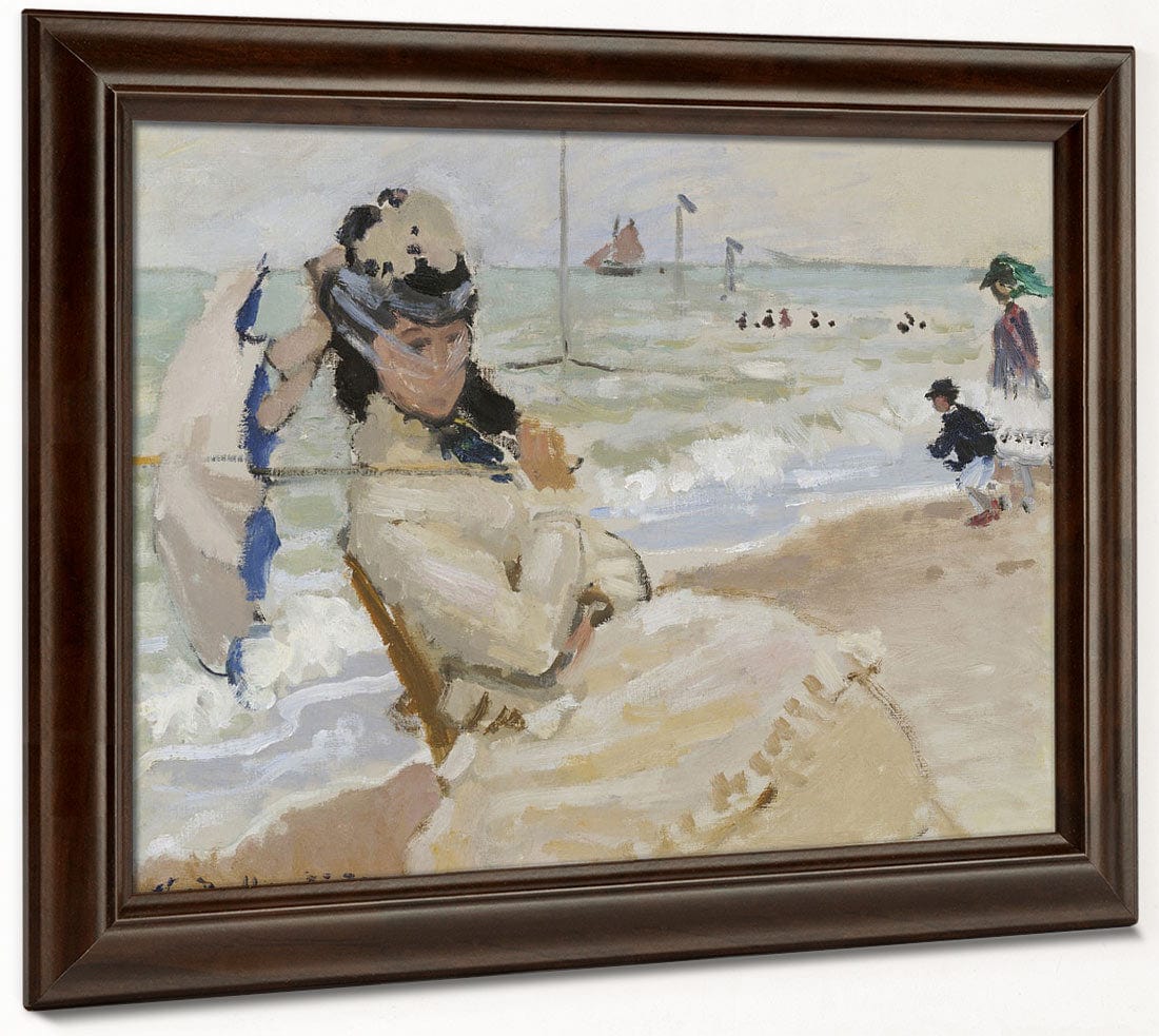 Camille On The Beach In Trouville By Claude Monet Phoenix 4x3