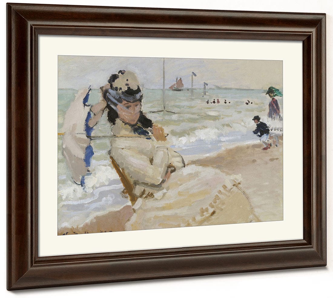 Camille On The Beach In Trouville By Claude Monet Phoenix 4x3