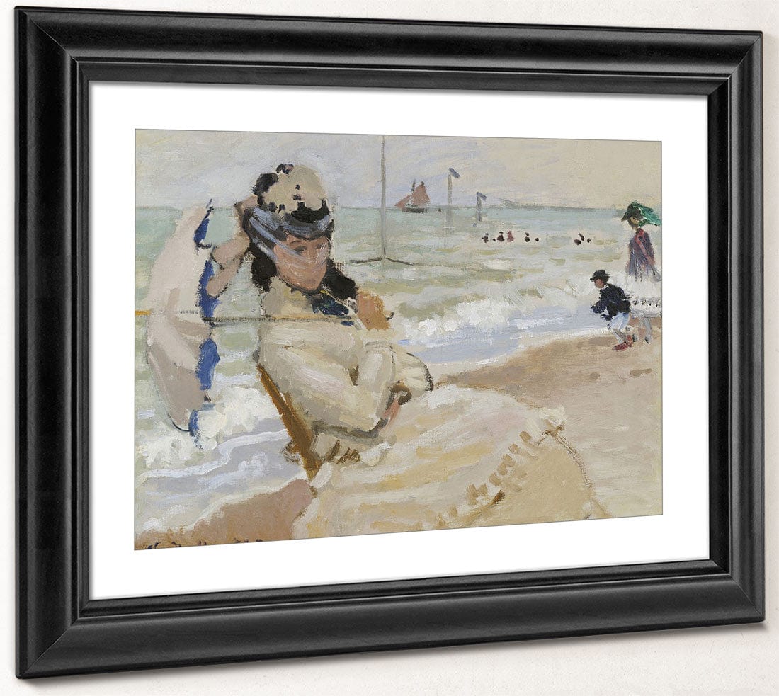 Camille On The Beach In Trouville By Claude Monet Phoenix 4x3