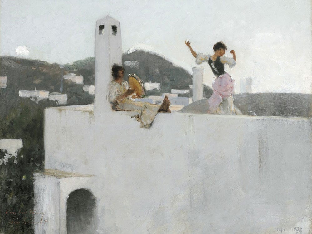 Capri Girl On A Rooftop By John Singer Sargent Phoenix 4x3
