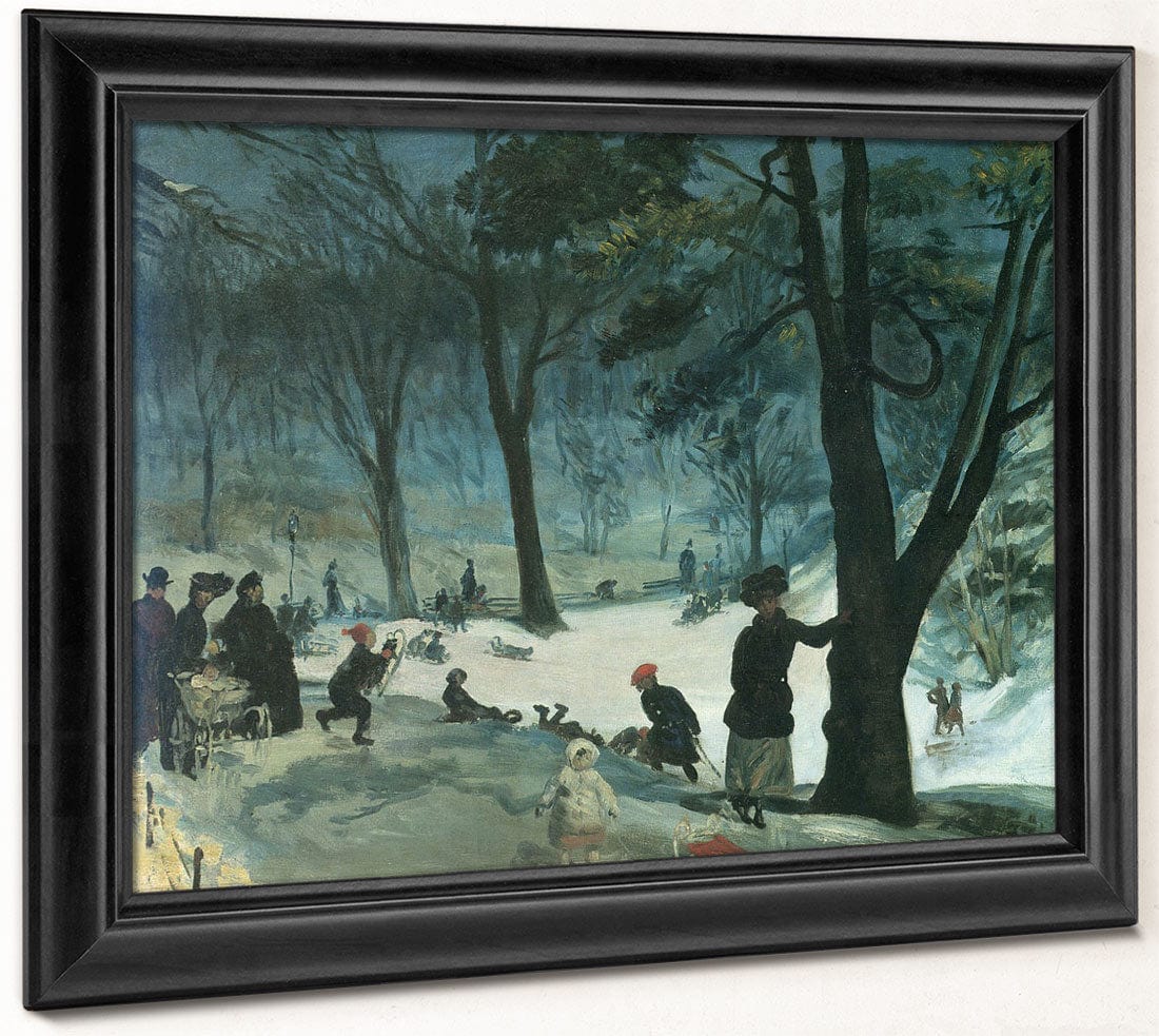 Central Park Winter 1905 By William Glackens Phoenix 4x3