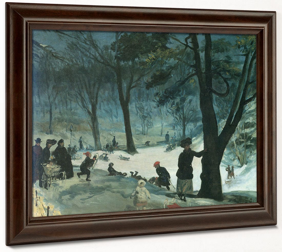 Central Park Winter 1905 By William Glackens Phoenix 4x3