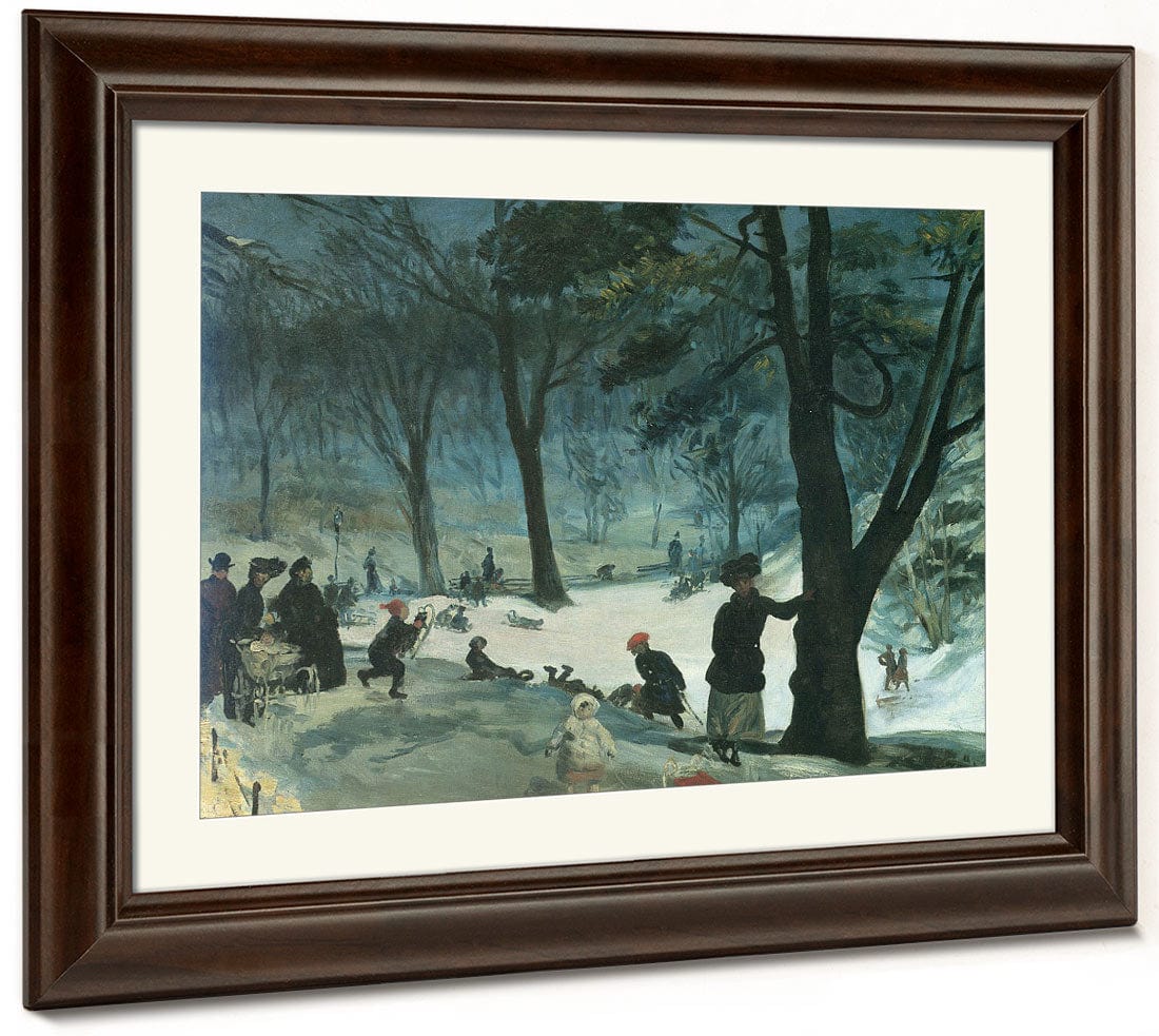 Central Park Winter 1905 By William Glackens Phoenix 4x3