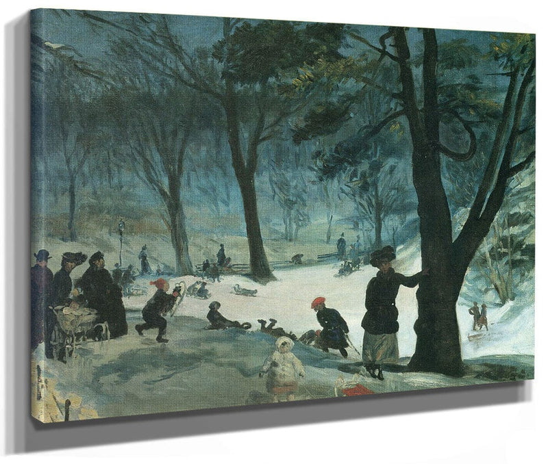Central Park Winter 1905 By William Glackens Phoenix 4x3
