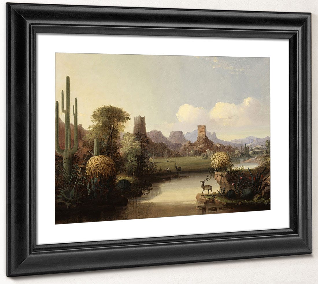 Chain Of Spires Along The Gila River By John Mix Stanley Phoenix 4x3