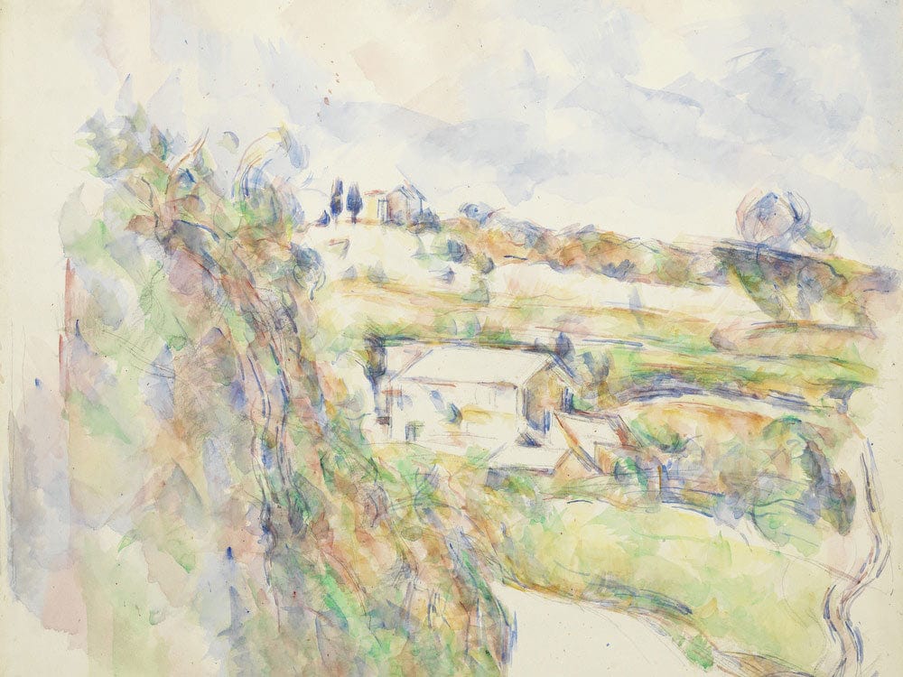 Chemin Des Lauves The Turn In The Road By Paul Cezanne Phoenix 4x3