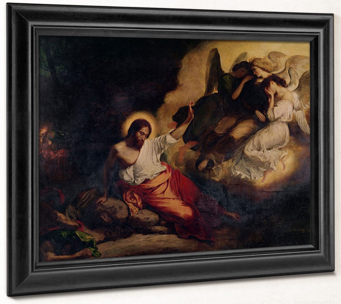 Christ In The Garden Of Olives By Ferdinand Victor Eugene Delacroix Phoenix 4x3