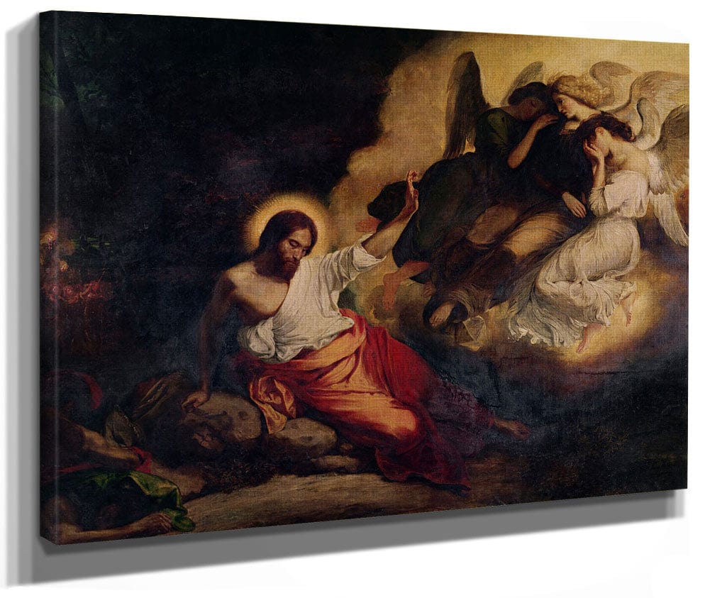 Christ In The Garden Of Olives By Ferdinand Victor Eugene Delacroix Phoenix 4x3