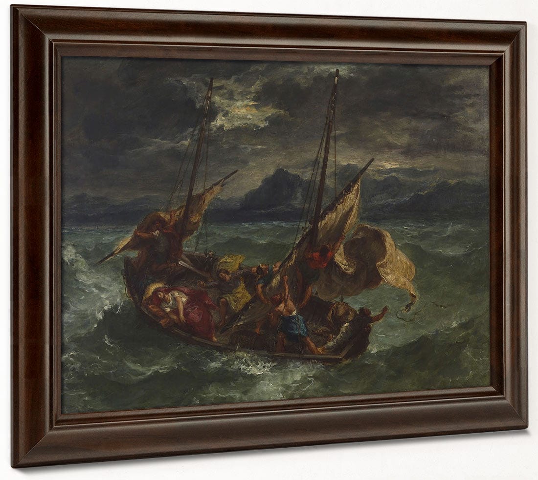 Christ On The Sea Of Galilee By Ferdinand Victor Eugene Delacroix Phoenix 4x3