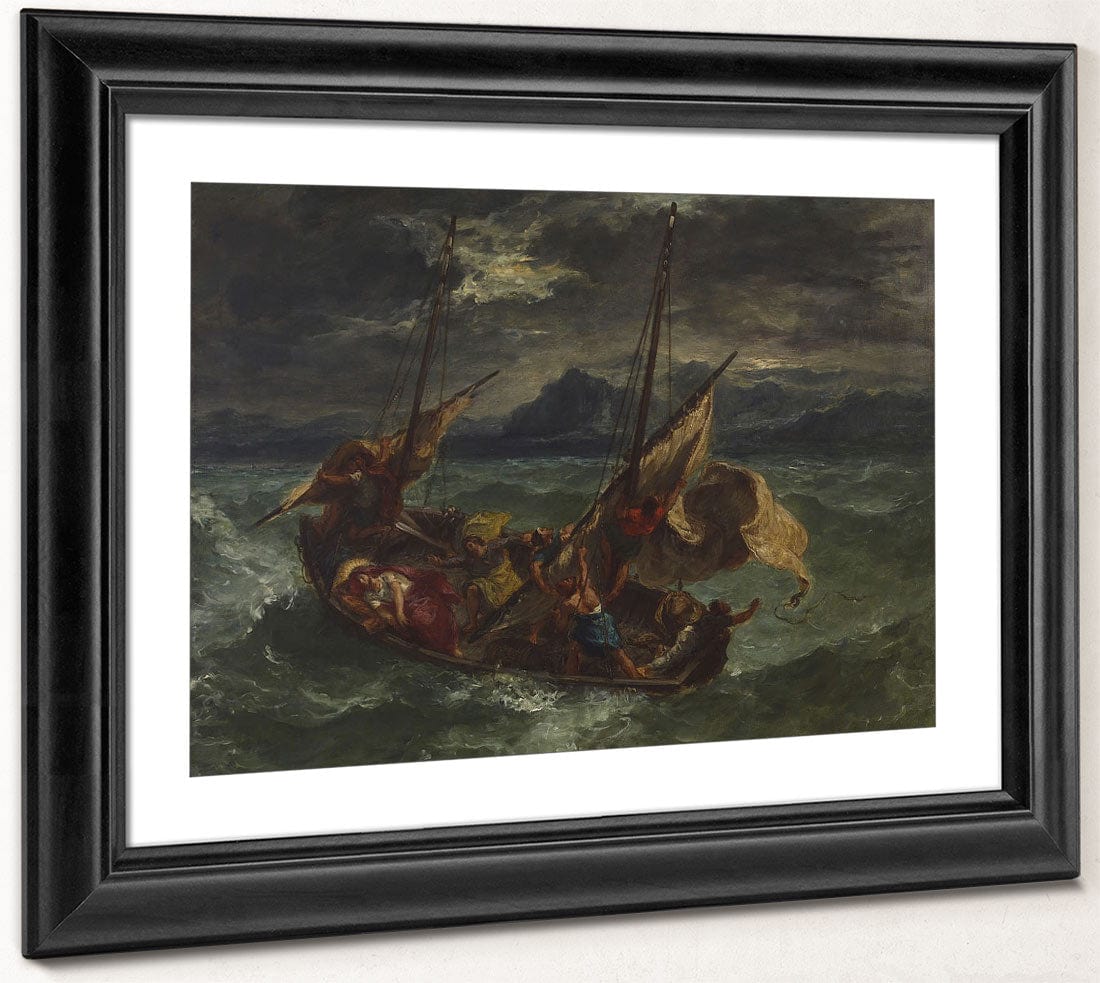 Christ On The Sea Of Galilee By Ferdinand Victor Eugene Delacroix Phoenix 4x3