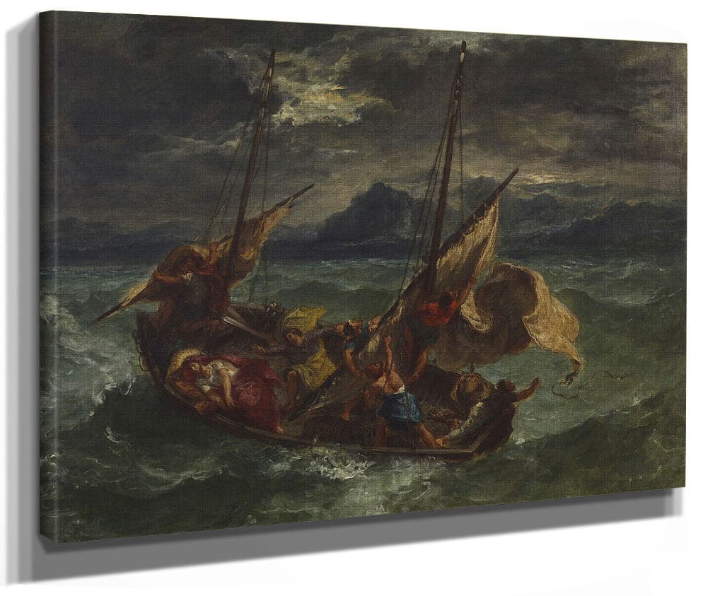 Christ On The Sea Of Galilee By Ferdinand Victor Eugene Delacroix Phoenix 4x3
