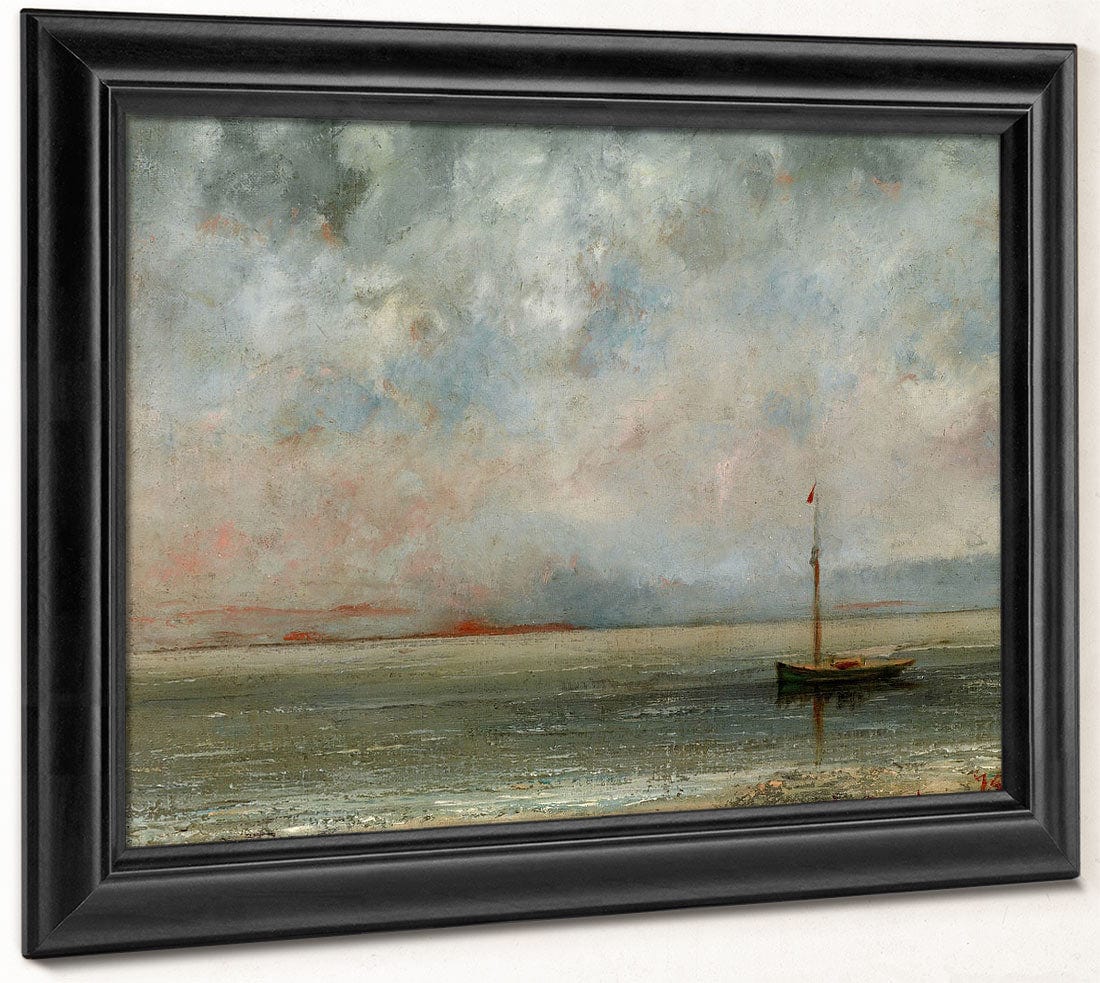Clouds Over Lake Geneva By Jean Desire Gustave Courbet Phoenix 4x3
