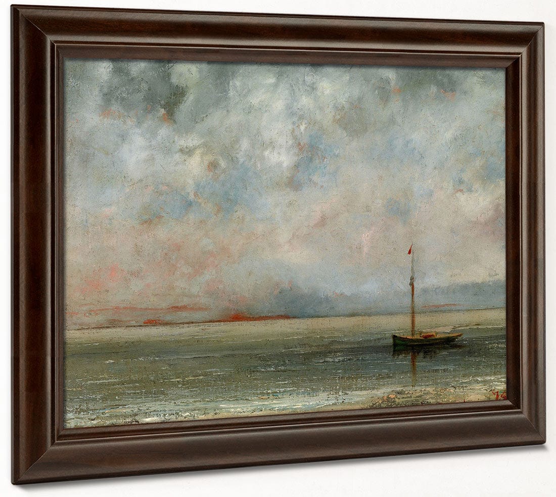 Clouds Over Lake Geneva By Jean Desire Gustave Courbet Phoenix 4x3