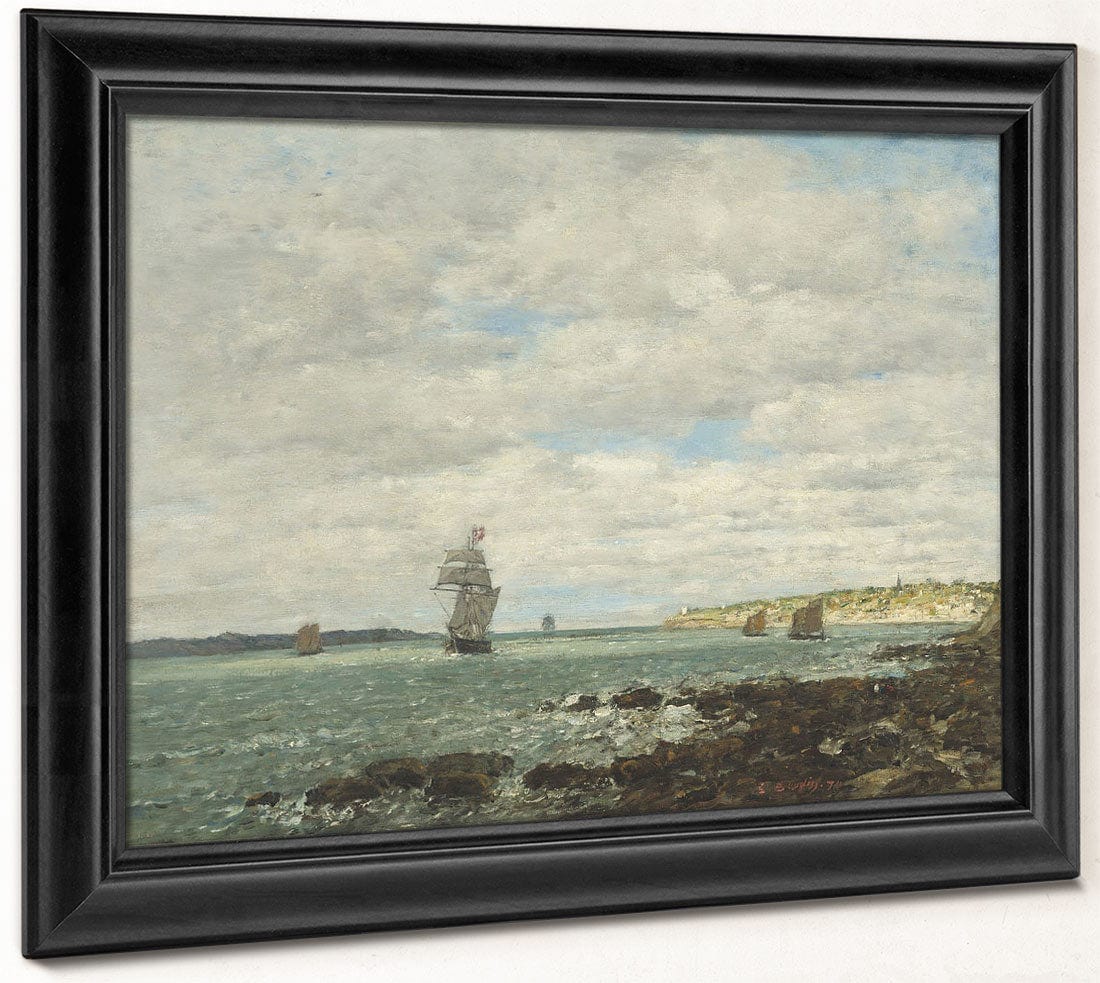Coast Of Brittany By Eugene Boudin Phoenix 4x3