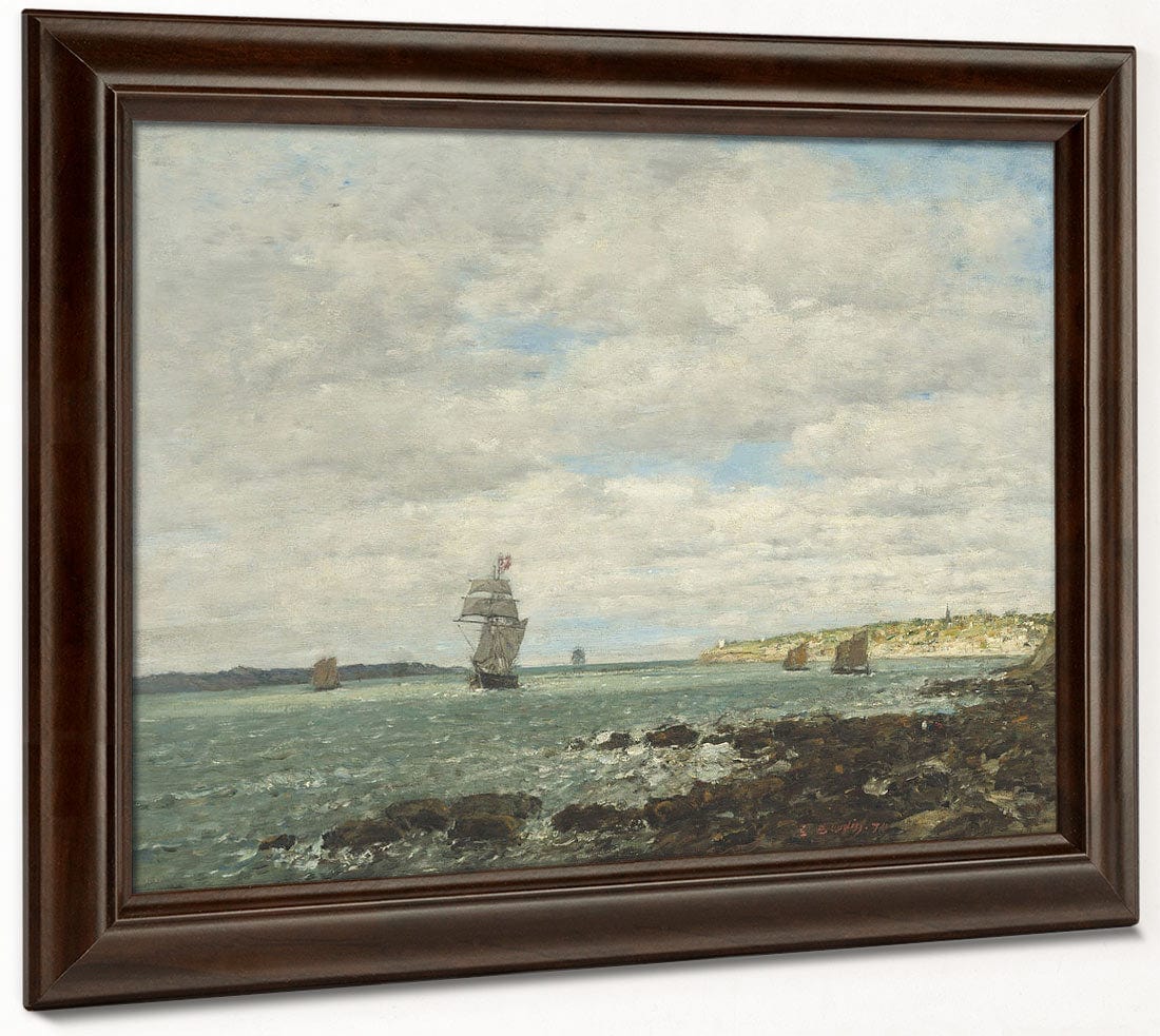Coast Of Brittany By Eugene Boudin Phoenix 4x3
